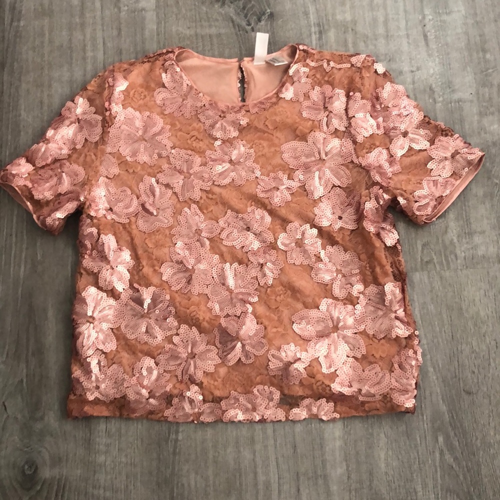 Sequin crop size M